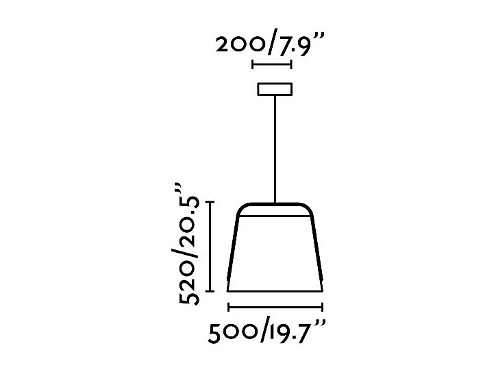 STOOD Lampe à suspension noire et bois