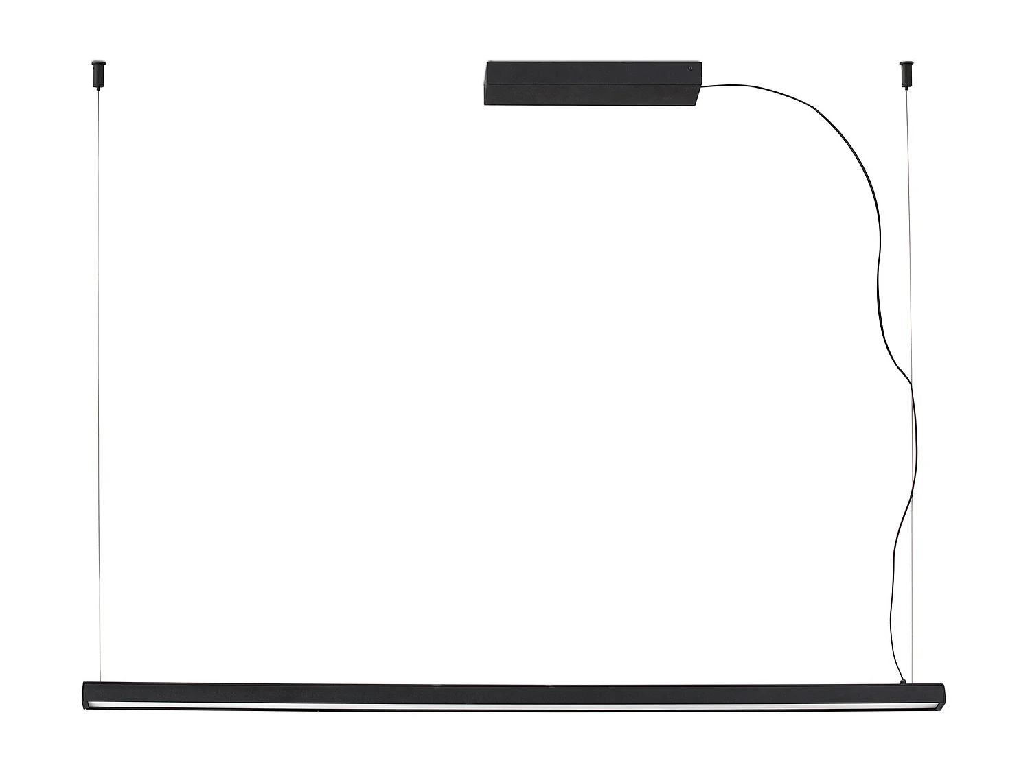 VICO 1150 Lampe à suspension noire avec rosette