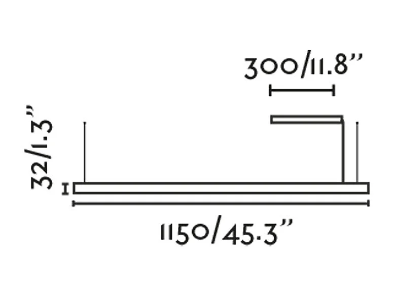 VICO 1150 Lampe à suspension noire avec rosette