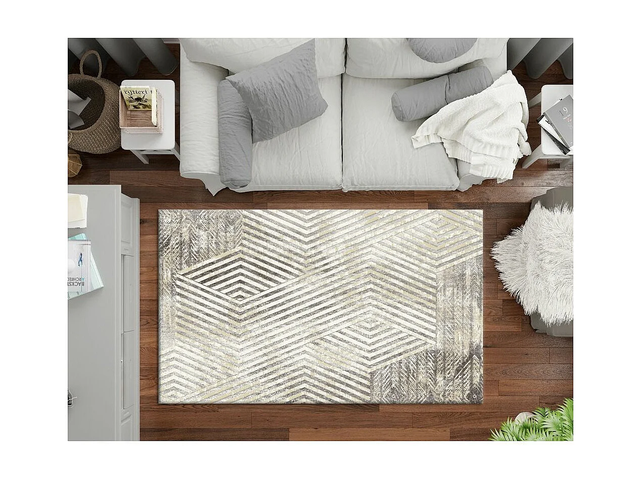 Tapis de salon 120x180 cm Polycoton Borrow