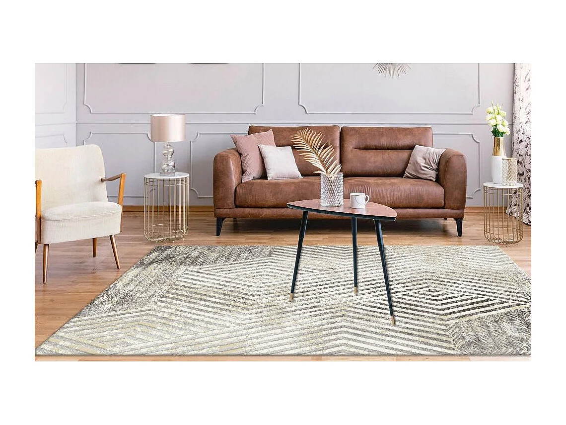 Tapis de salon 120x180 cm Polycoton Borrow