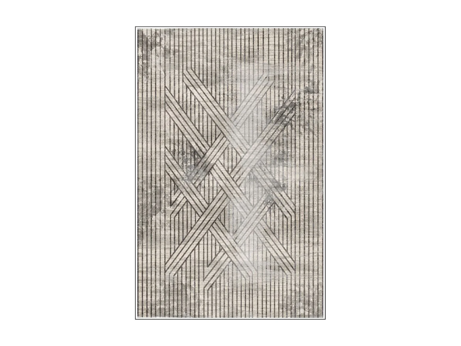 Tapis de salon 160x230 cm Polycoton Fisun Beige