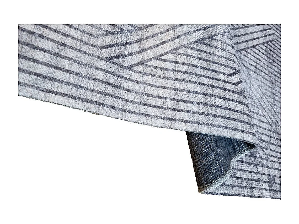 Tapis de salon 160x230 cm Polycoton Fisun Beige