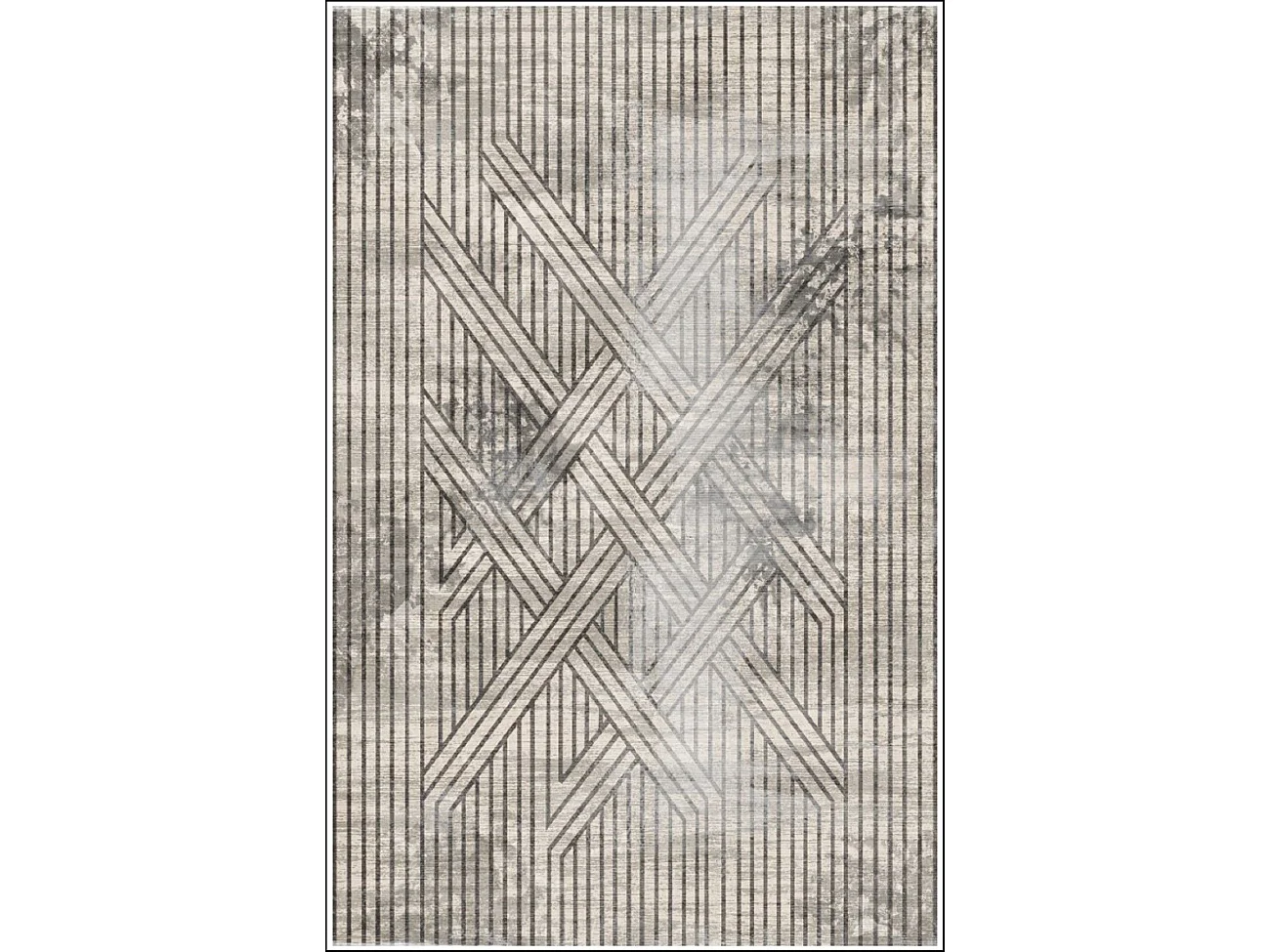 Tapis de salon 160x230 cm Polycoton Fisun Beige