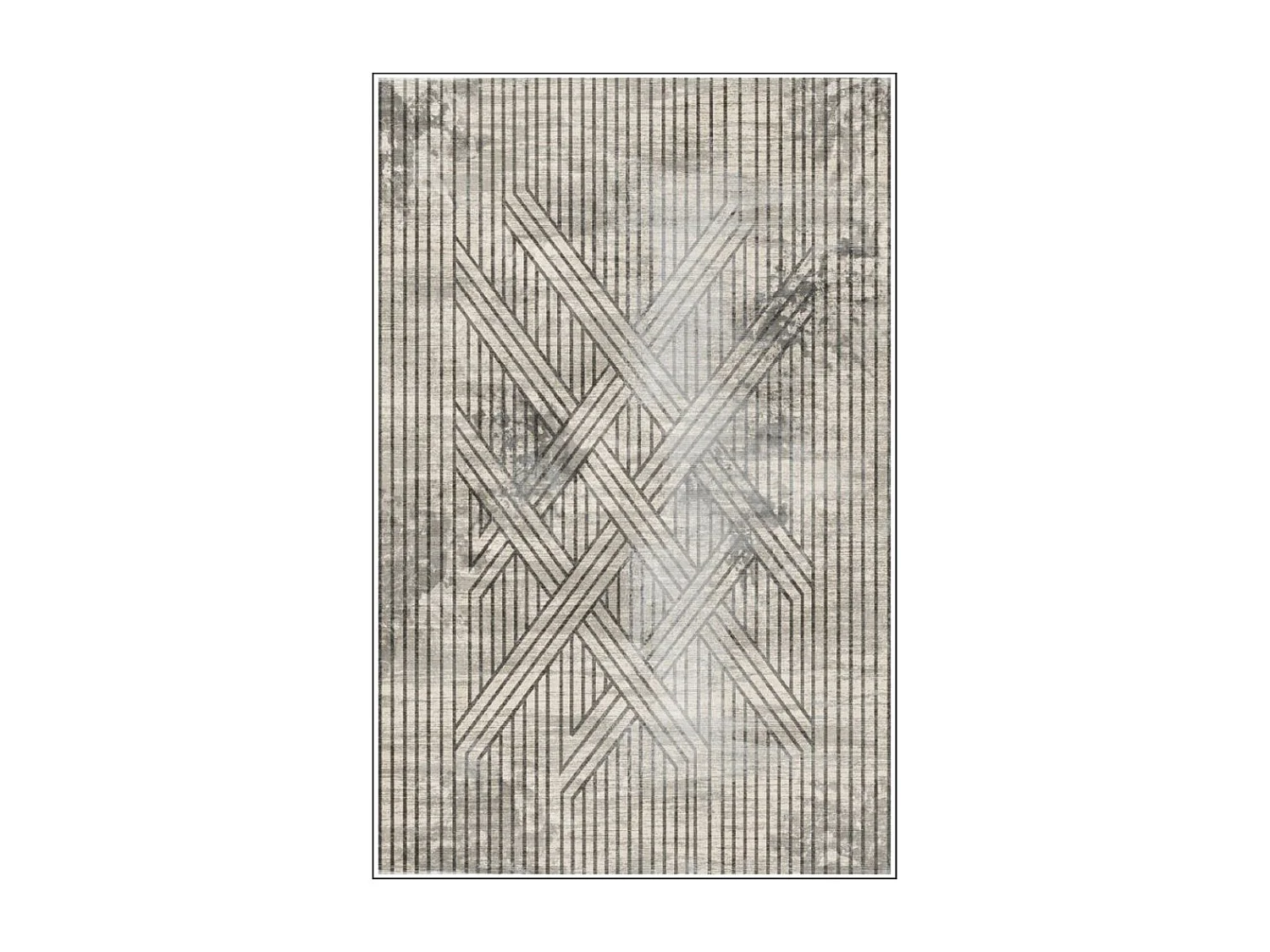 Tapis de salon 160x230 cm Polycoton Fisun Beige