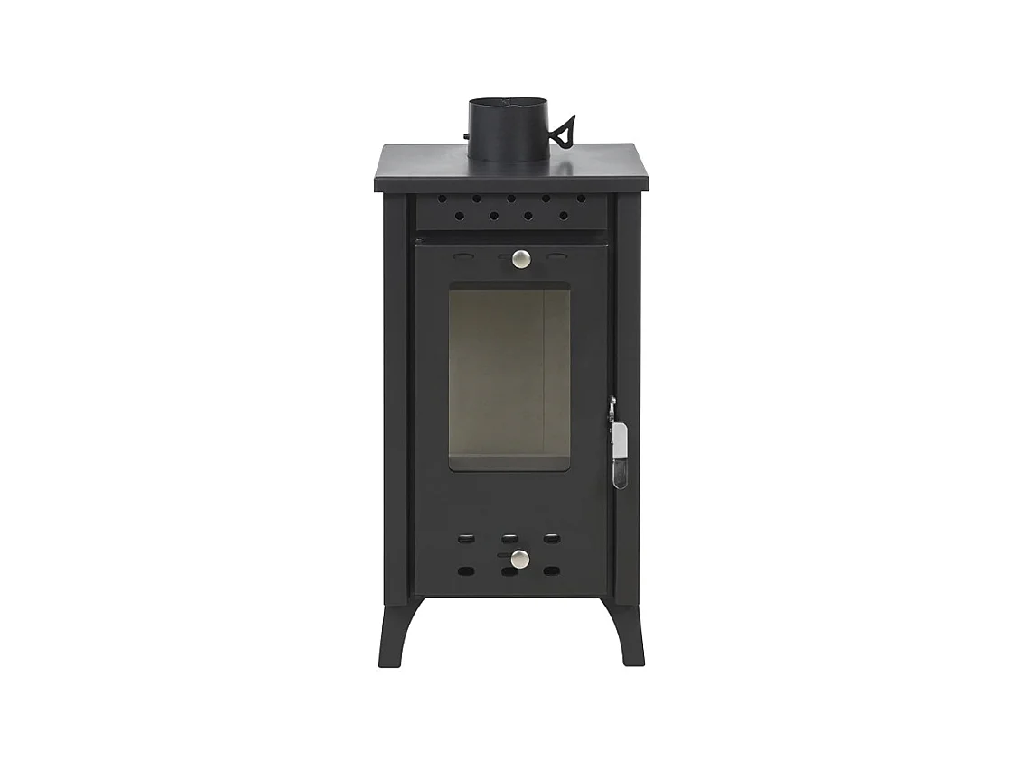 Poêle à bois Matilde Nera puissance 7,7 kW L33xp38,5xh74