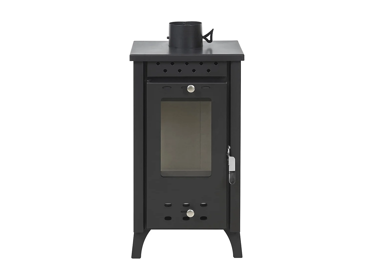 Poêle à bois Matilde Nera, puissance 7,7 kW, L33 x P38,5 x H74
