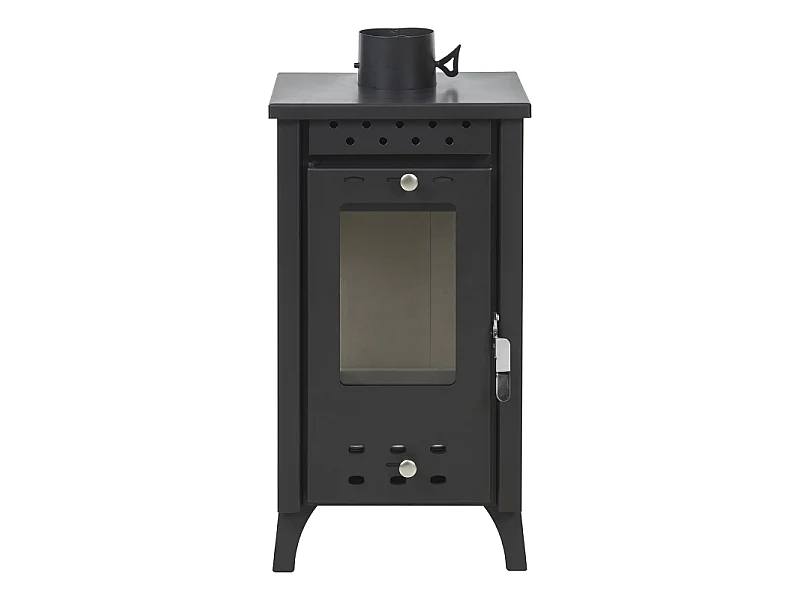 Fogão a lenha Matilde Nera, potência 7,7 kW, C33 x L38,5 x A74