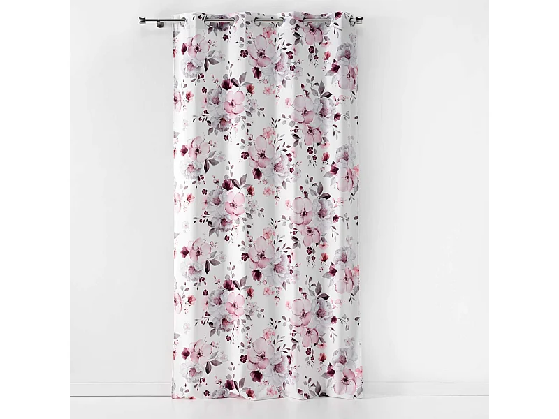 Vorhang aus geblümtem Samt 140 x 240 cm