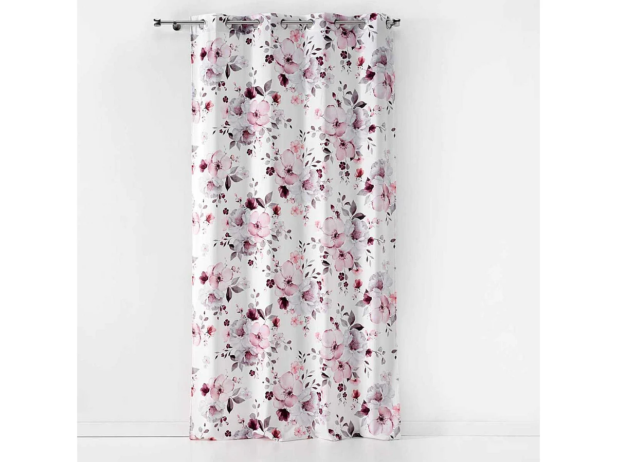 Vorhang aus geblümtem Samt 140 x 240 cm