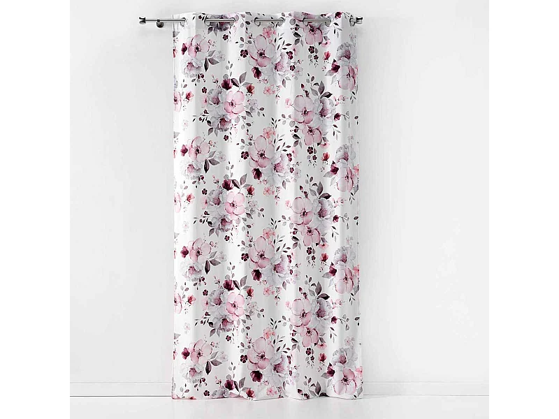 Cortina de terciopelo floral 140 x 240 cm