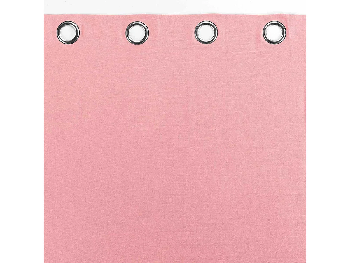 Rideau à Oeillets "Panama" 140x240cm Rose Dragée