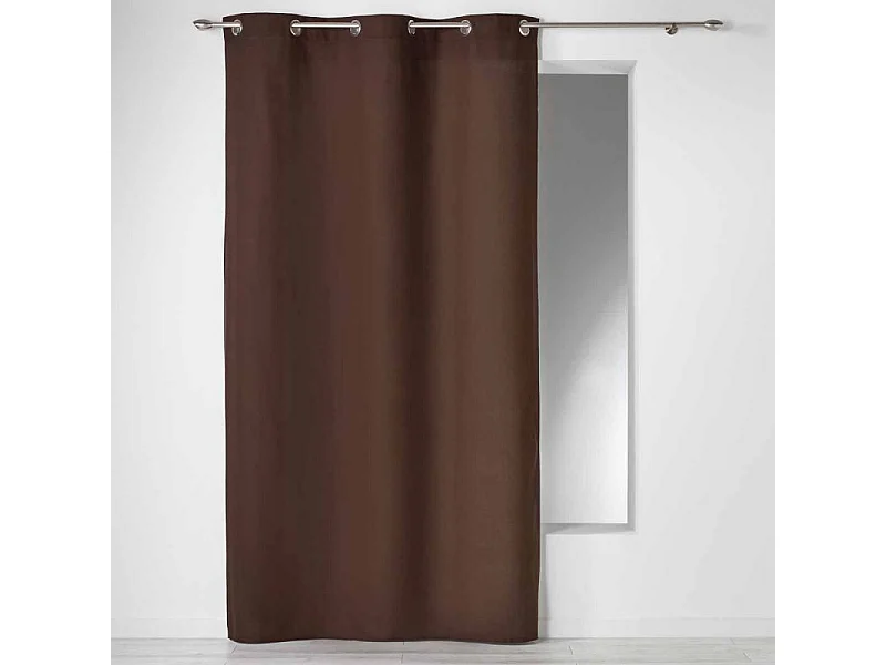 Rideau à Oeillets "Panama" 140x240cm Chocolat