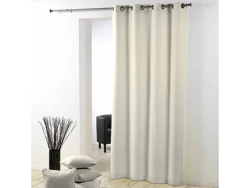 Rideau à Oeillets "Essentiel" 140x260cm Naturel