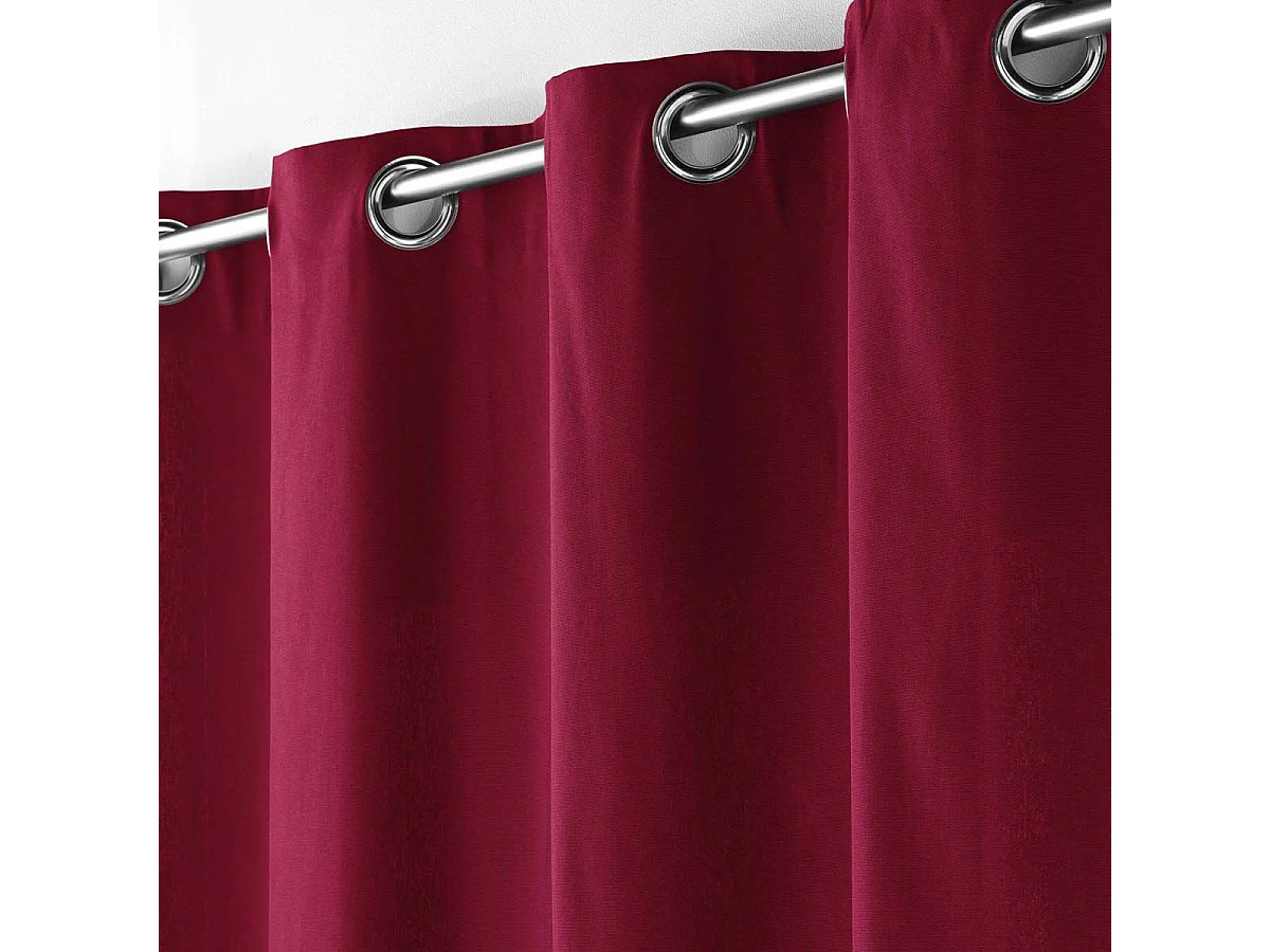 Rideau à Oeillets "Panama" 140x240cm Bordeaux
