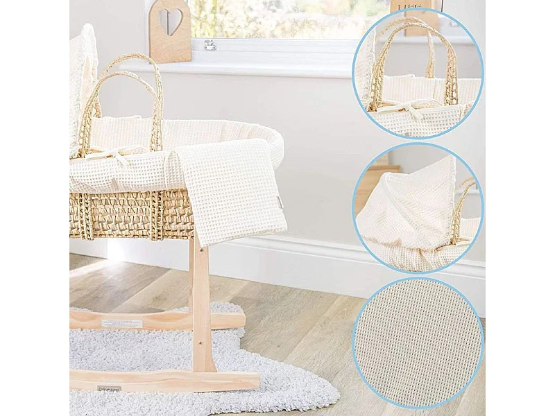 Moïse en palmier beige 84x44x25cm