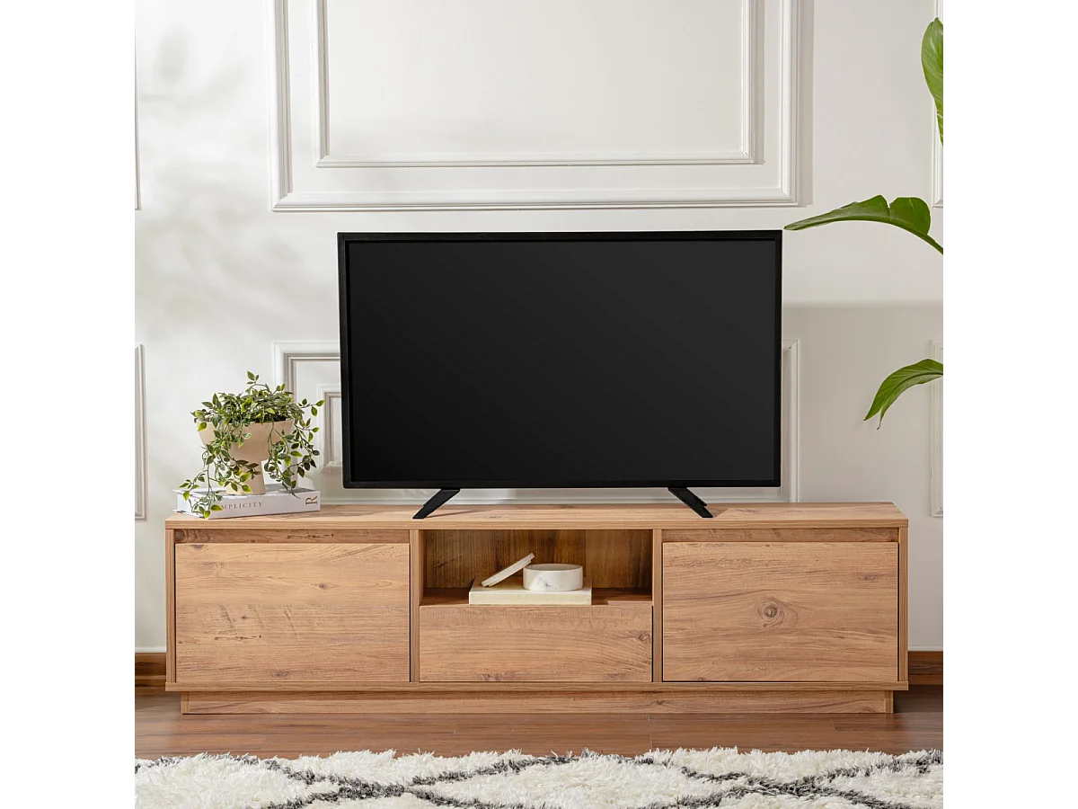 Mobile TV con 3 ante ribaltabili e 1 vano aperto L160 cm - VANGUARD