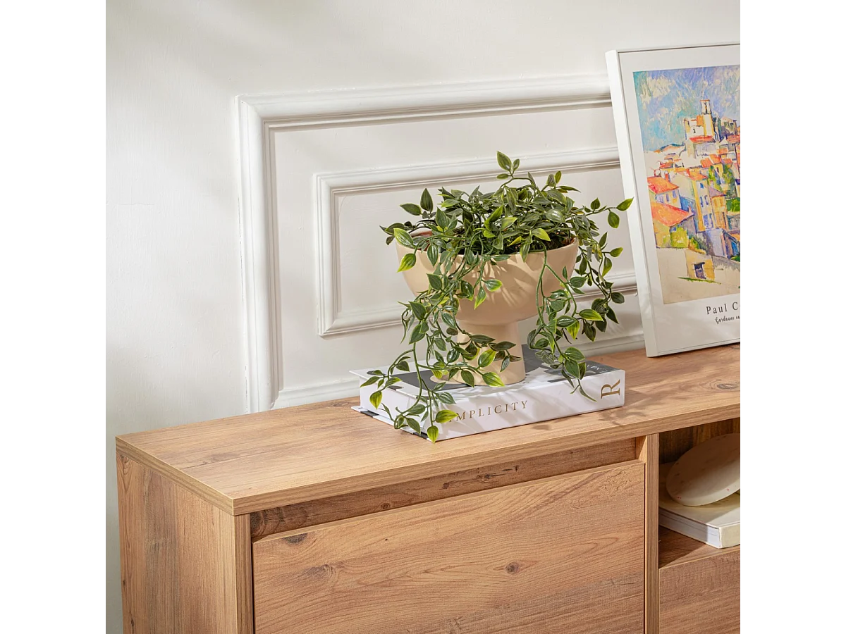 Mobile TV con 3 ante ribaltabili e 1 vano aperto L160 cm - VANGUARD