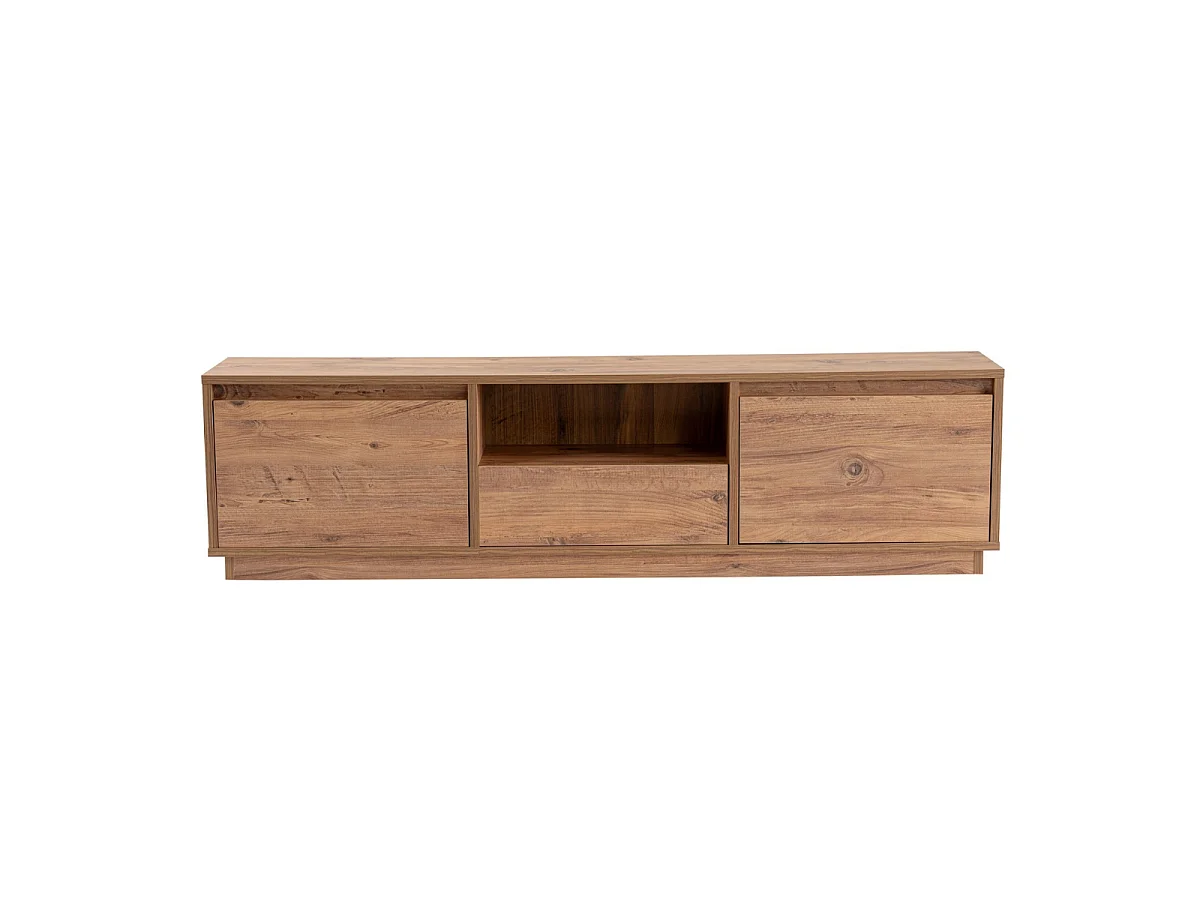 VANGUARD TV unit with 3 drop-down doors and 1 open niche, 160 cm wide