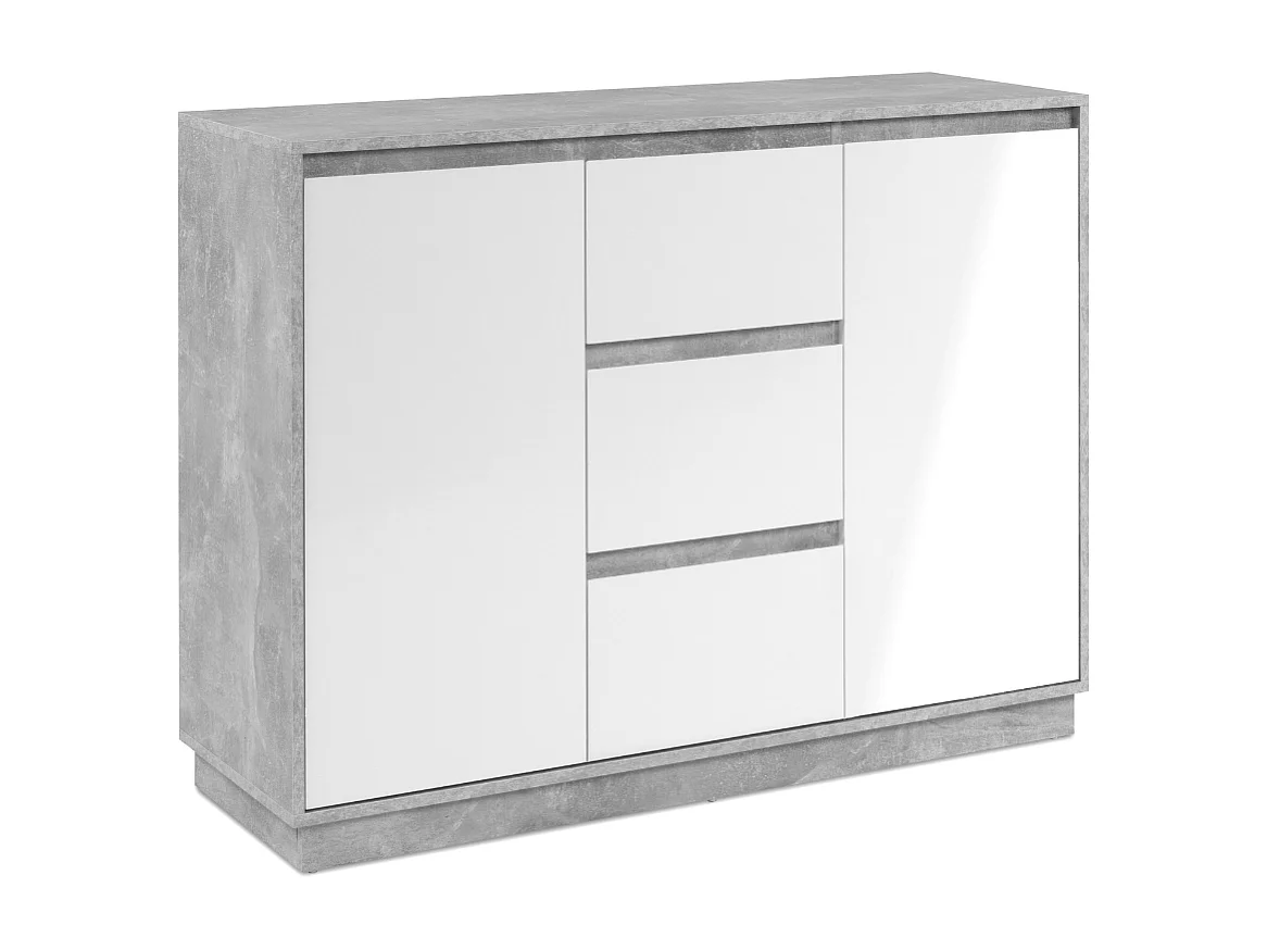 Buffet 2 portes et 3 tiroirs L117 cm - PHOENIX
