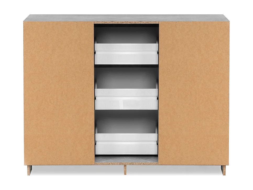 Buffet 2 portes et 3 tiroirs L117 cm - PHOENIX