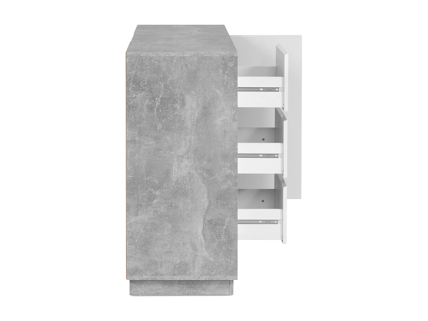 Buffet 2 portes et 3 tiroirs L117 cm - PHOENIX