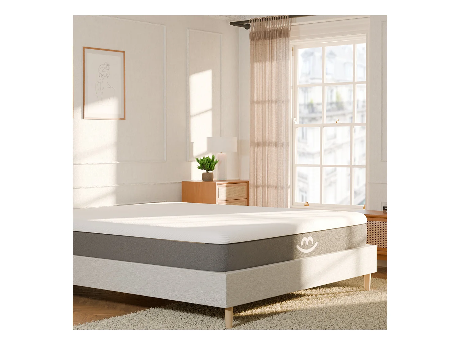 Matelas latex et mousse réversible - 120x190 épais 25cm