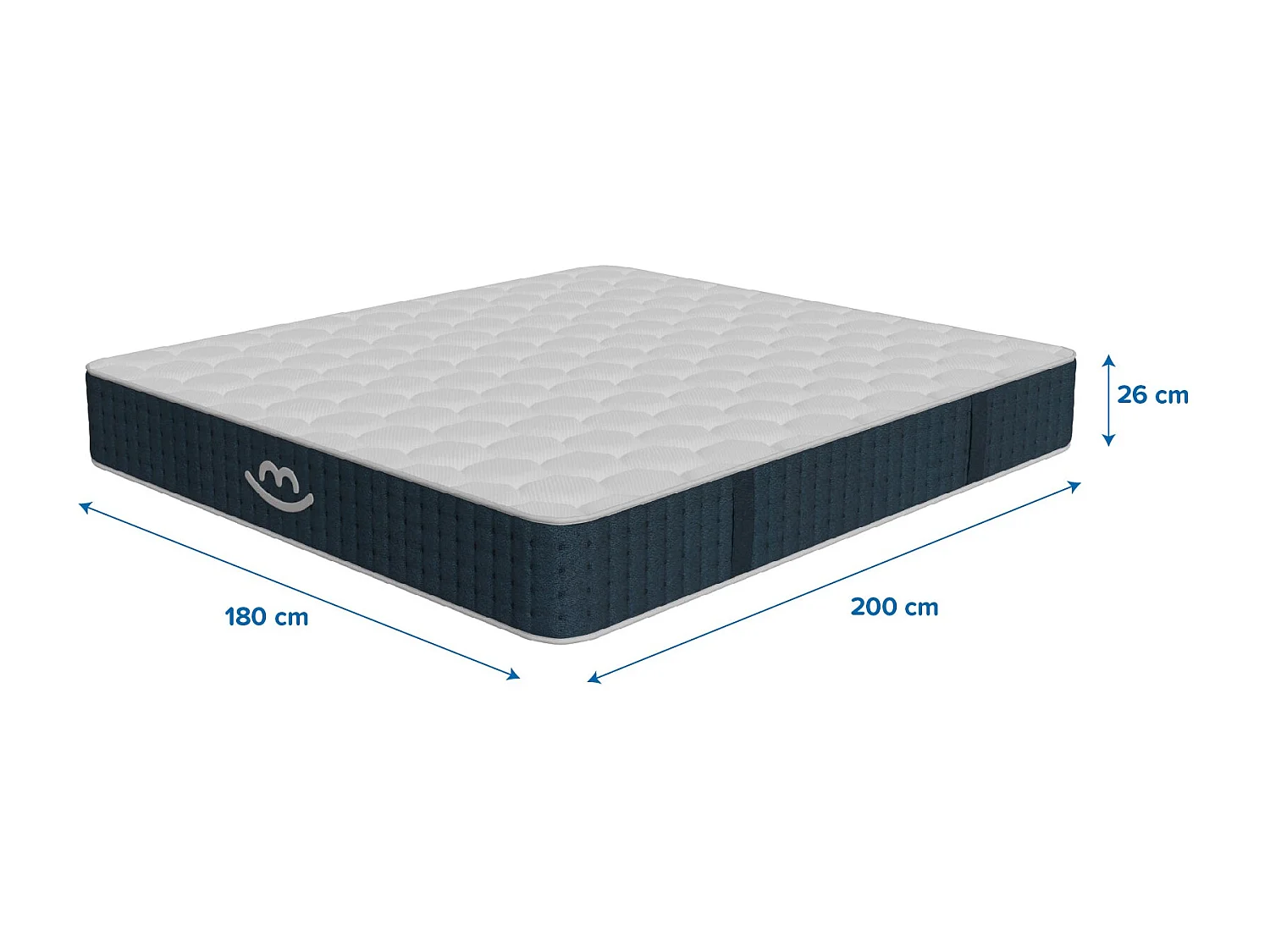 Matelas premium hybride mémoire de forme 180x200 épais 26cm