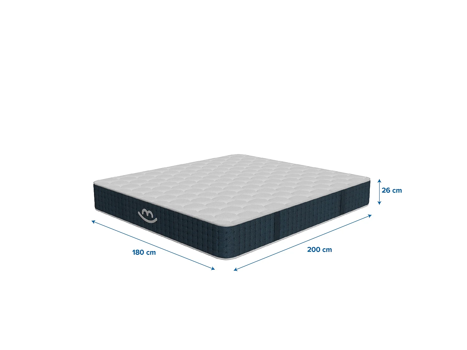 Matelas premium hybride mémoire de forme 180x200 épais 26cm