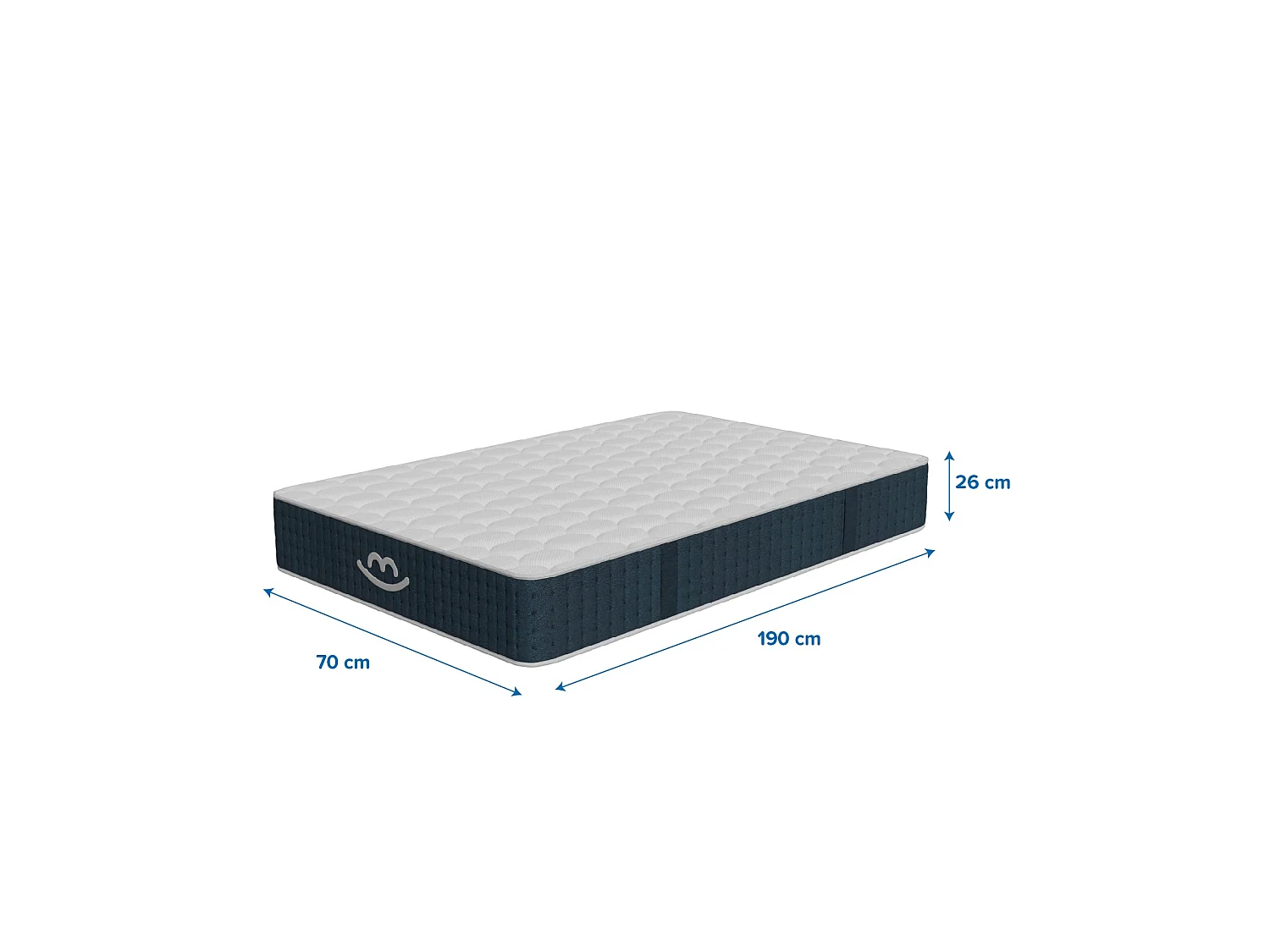 Matelas premium hybride mémoire de forme 70x190 épais 26cm
