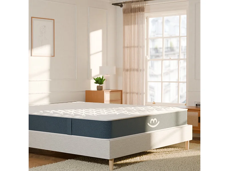 Matelas hybride mousse et ressorts 140x190 épais 22cm