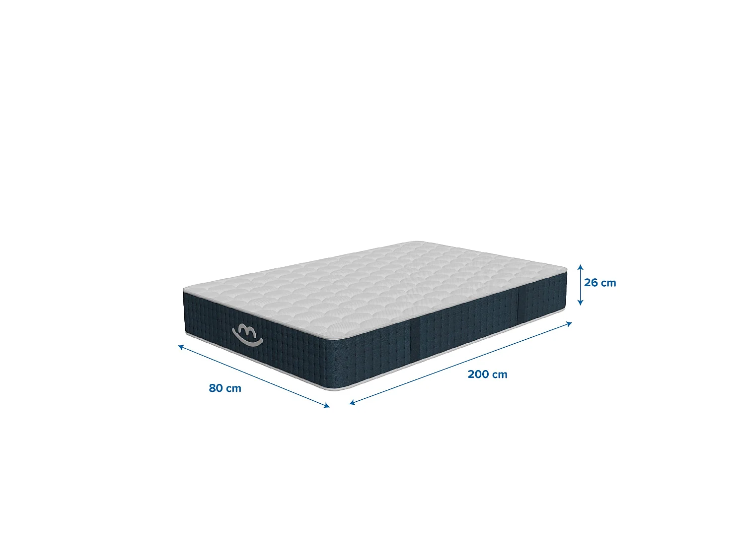 Matelas premium hybride mémoire de forme 80x200 épais 26cm