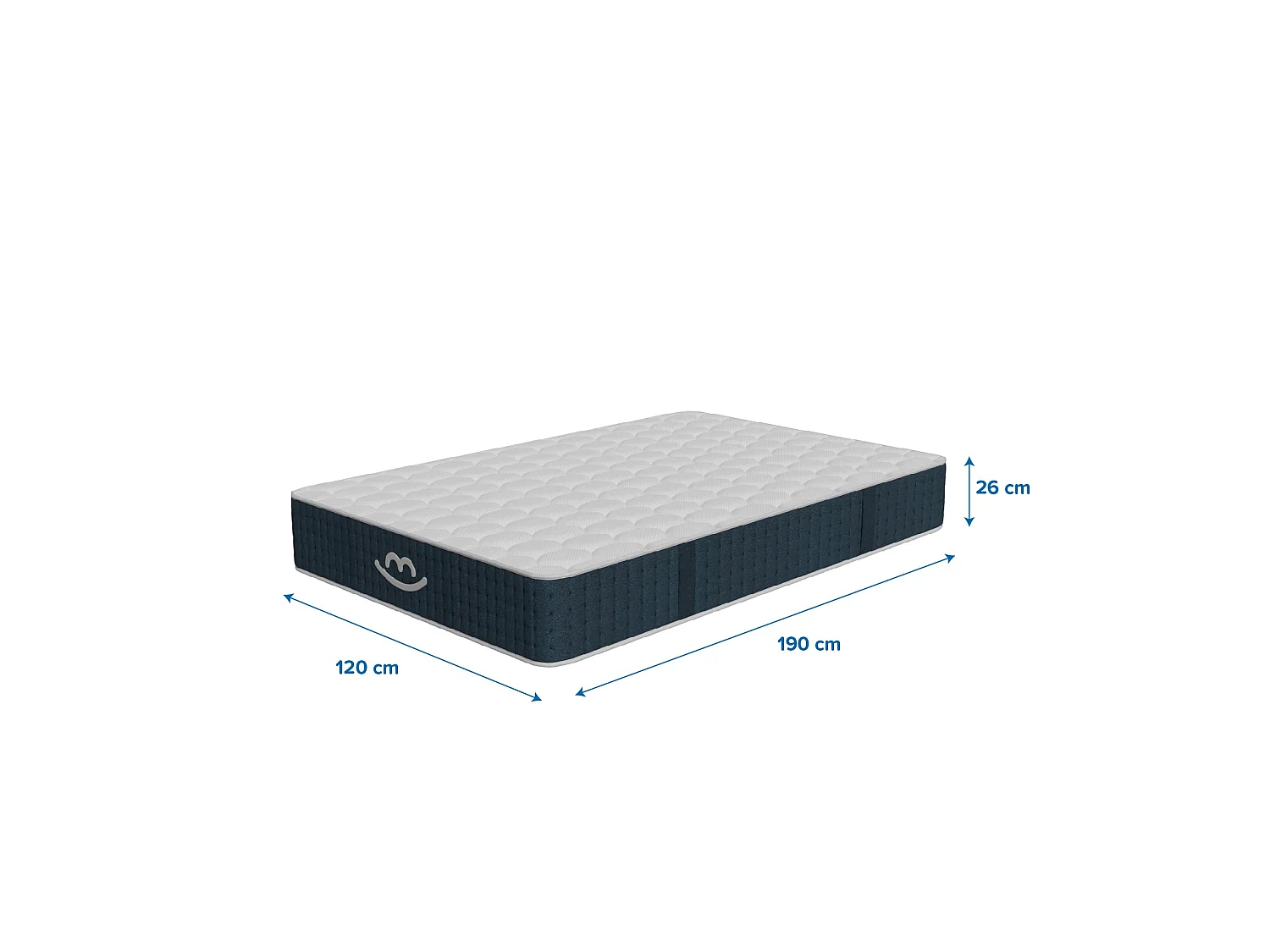Matelas premium hybride mémoire de forme 120x190 épais 26cm