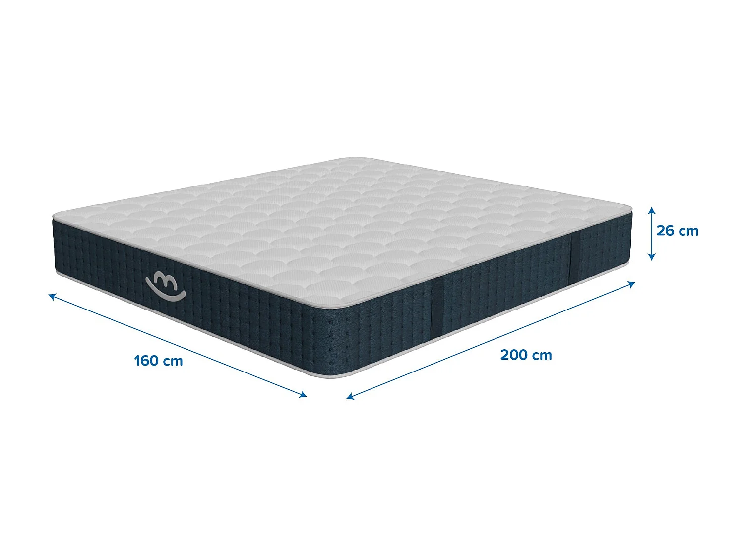 Matelas premium hybride mémoire de forme 160x200 épais 26cm