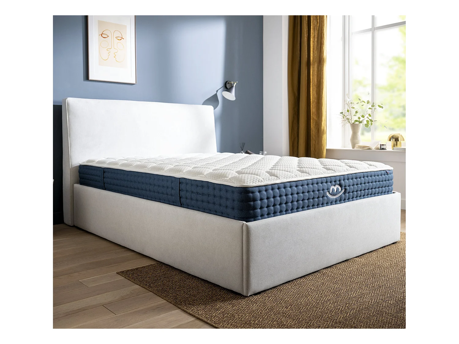 Matelas premium hybride mémoire de forme 160x200 épais 26cm