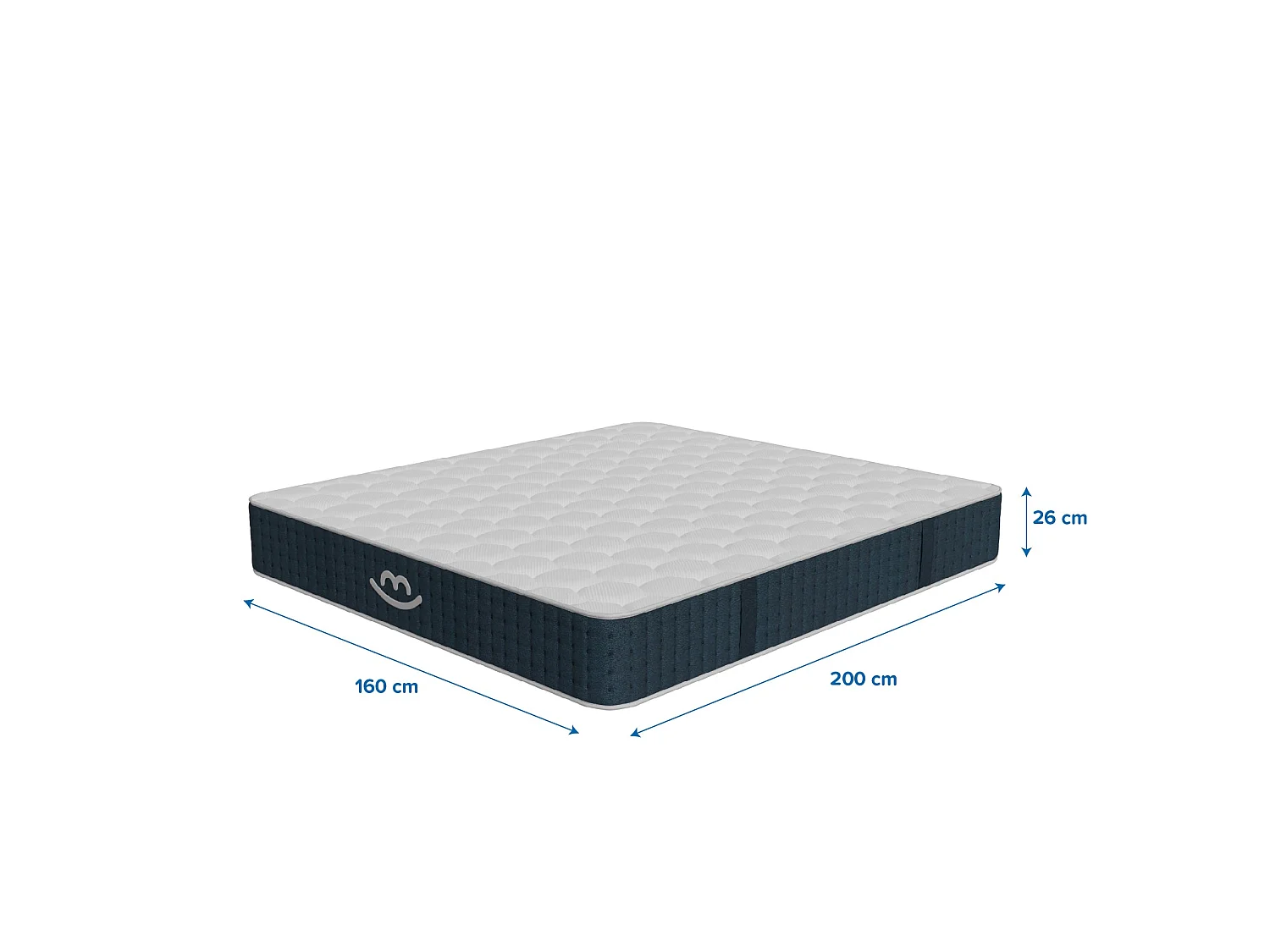Matelas premium hybride mémoire de forme 160x200 épais 26cm