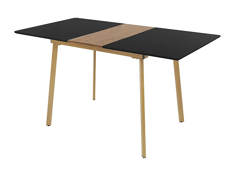 Mesa de comedor extensible mesa de comedor mesa de cocina 110/140x75cm negro