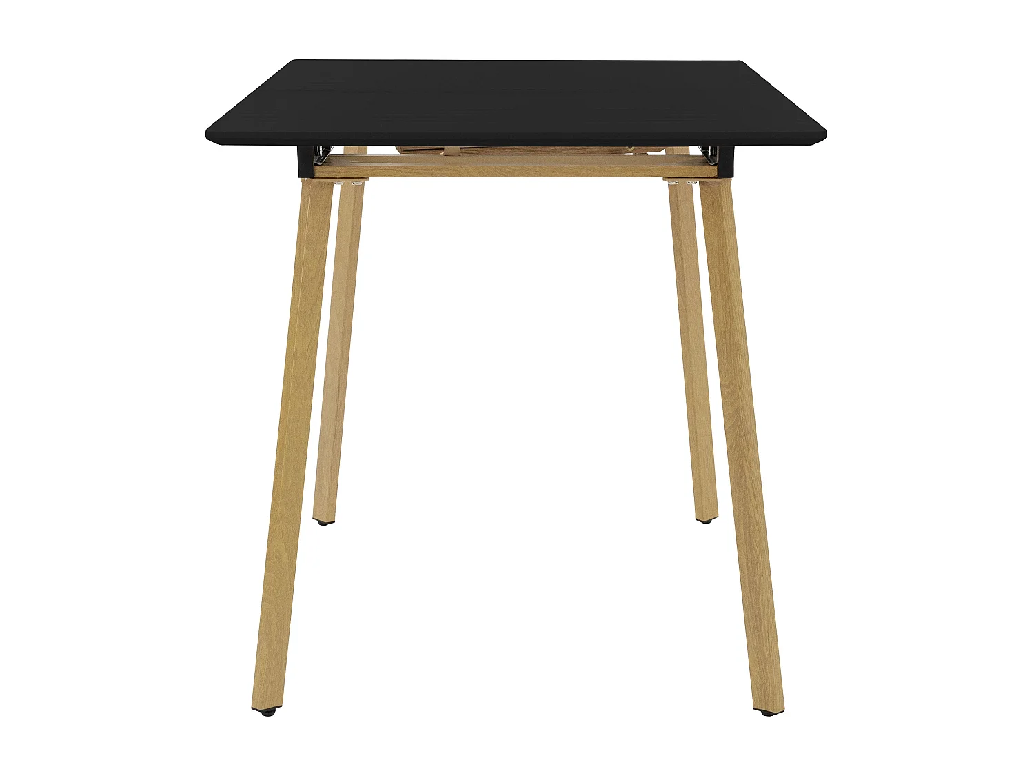 Mesa de comedor extensible mesa de comedor mesa de cocina 110/140x75cm negro