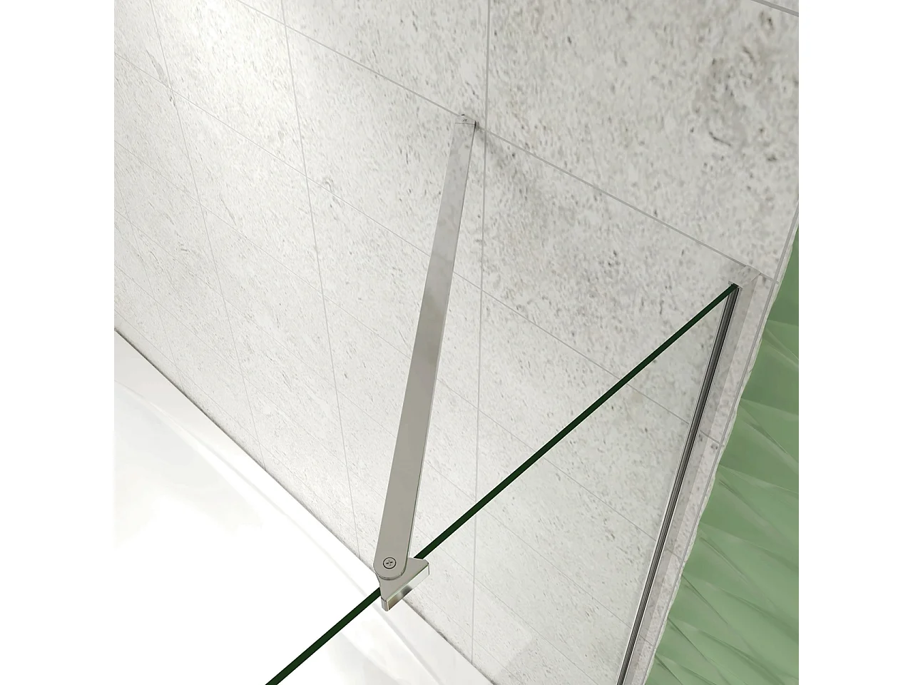H.140 cm Parete Doccia Per Vasca con Lato Fisso 130x75 cm 3 Ante Pieghevoli a Libro Vetro Temperato 6 mm Trasparente Anticalcare Telaio Cromo Lucido