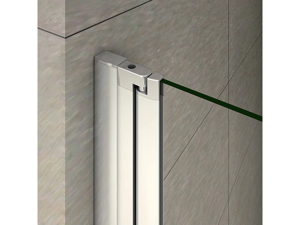 120x140 cm Parete Per Vasca Apribile 180 Gradi Montaggio Verso Sinistro Irreversibile in Vetro Temperato 6 mm Anticalcare Fascia Centrale Opaca