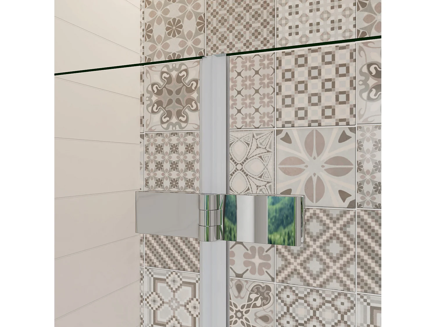 90x140cm Sopravasca Doccia Due Ante Movibili Vetro Temperato Trasparente 6 mm Anticalcare Telaio Cromato Lucido