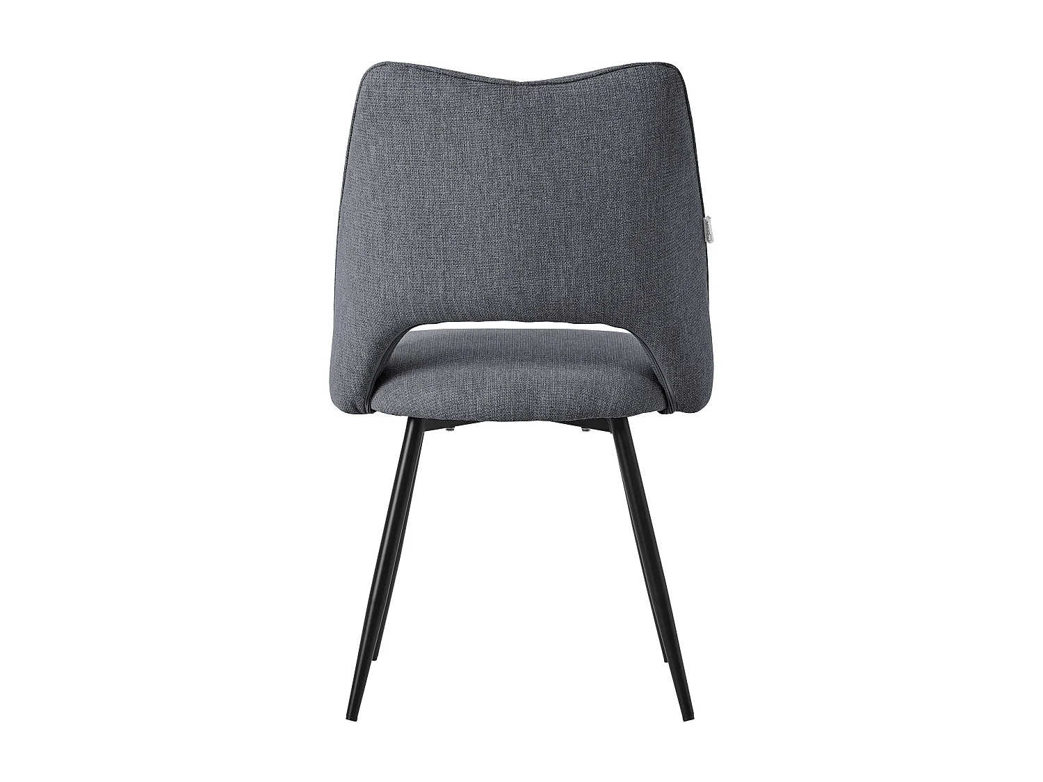 Lot de 4 chaises de salle à manger Chaise de cuisine Chaise de salon Chaise rembourrée Dossier Gris