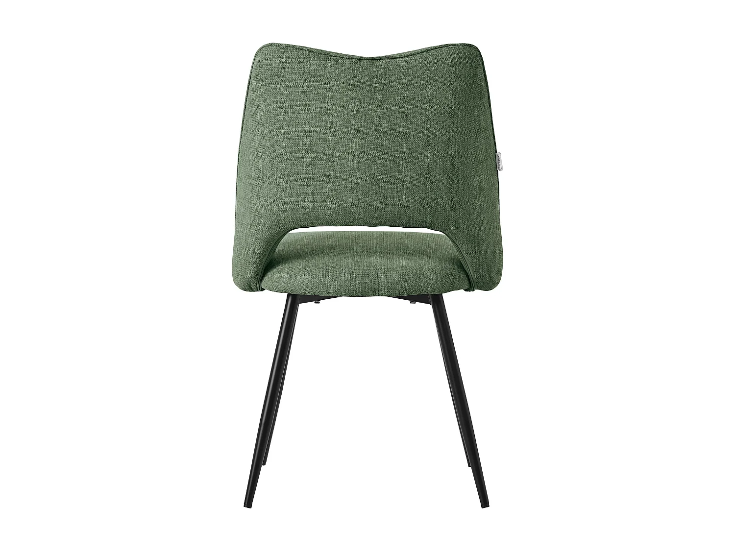 Lote de 2 sillas de comedor silla de cocina silla de salón respaldo tapizado verde