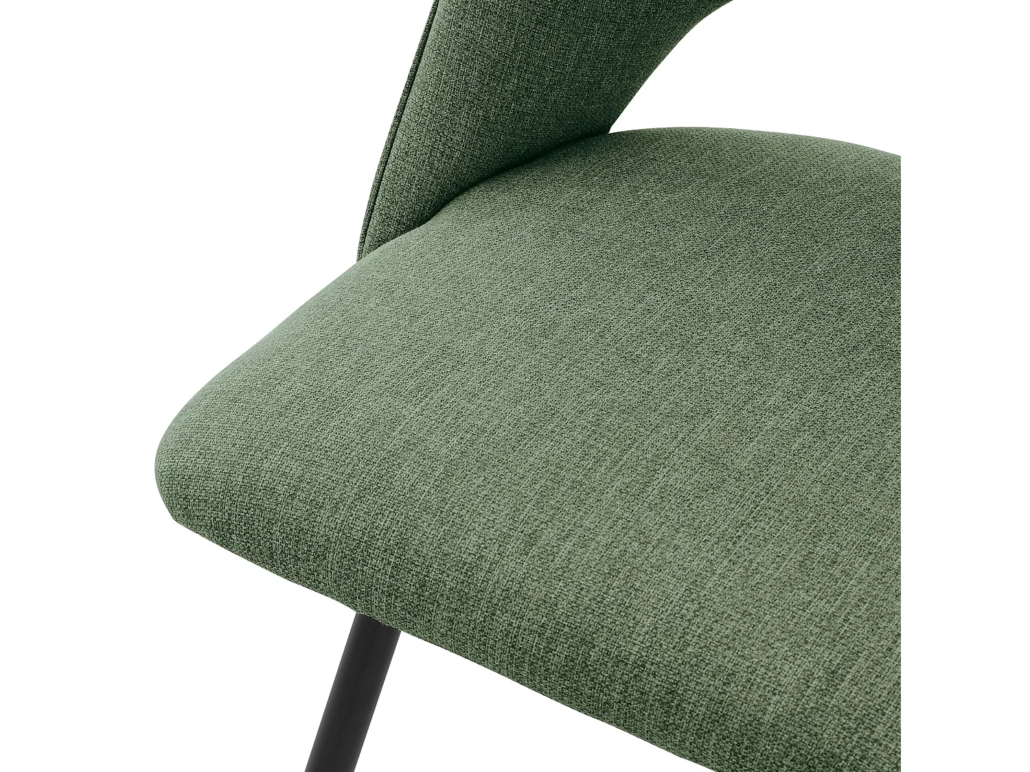 Set di 2 sedie per sala da pranzo sedia da cucina sedia da soggiorno schienale imbottito verde