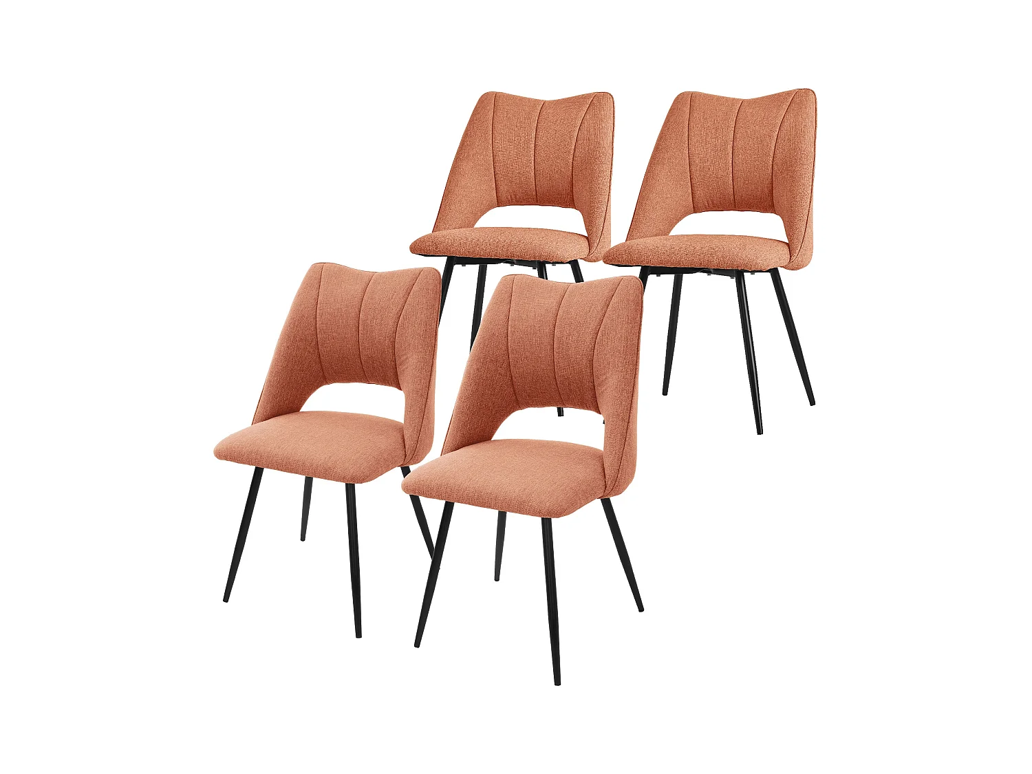 Set de 4 chaises de salle à manger chaise de cuisine chaise de salon chaise rembourrée dossier