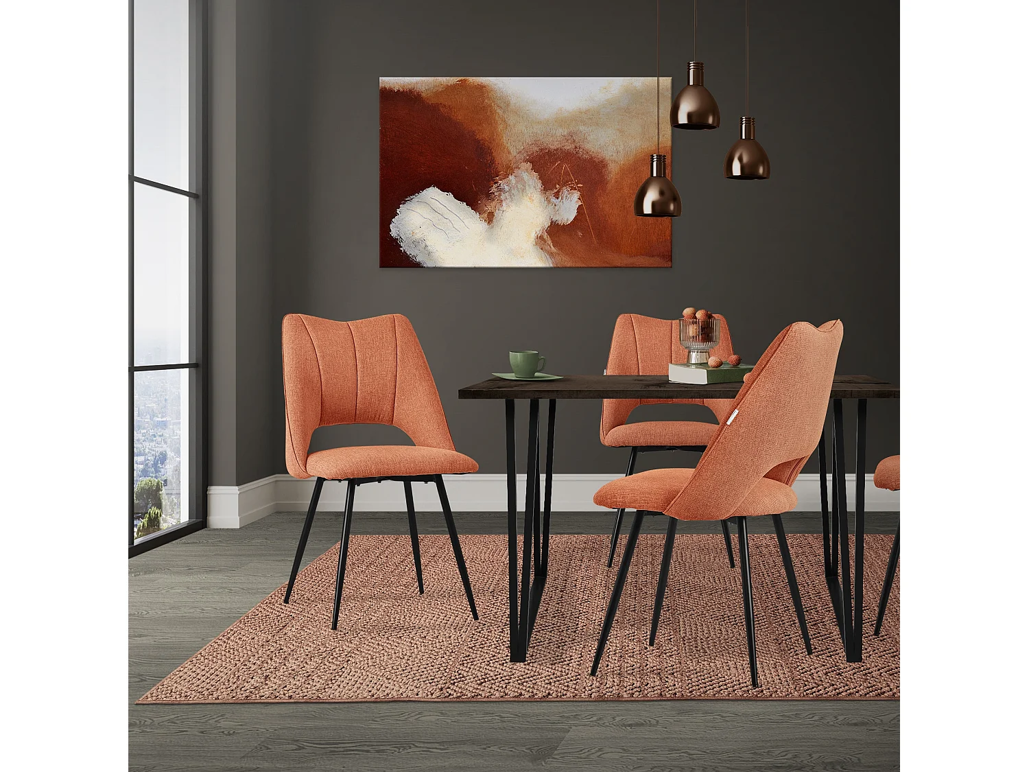 Lot de 2 chaises de salle à manger chaise de cuisine chaise de salon chaise rembourrée dossier