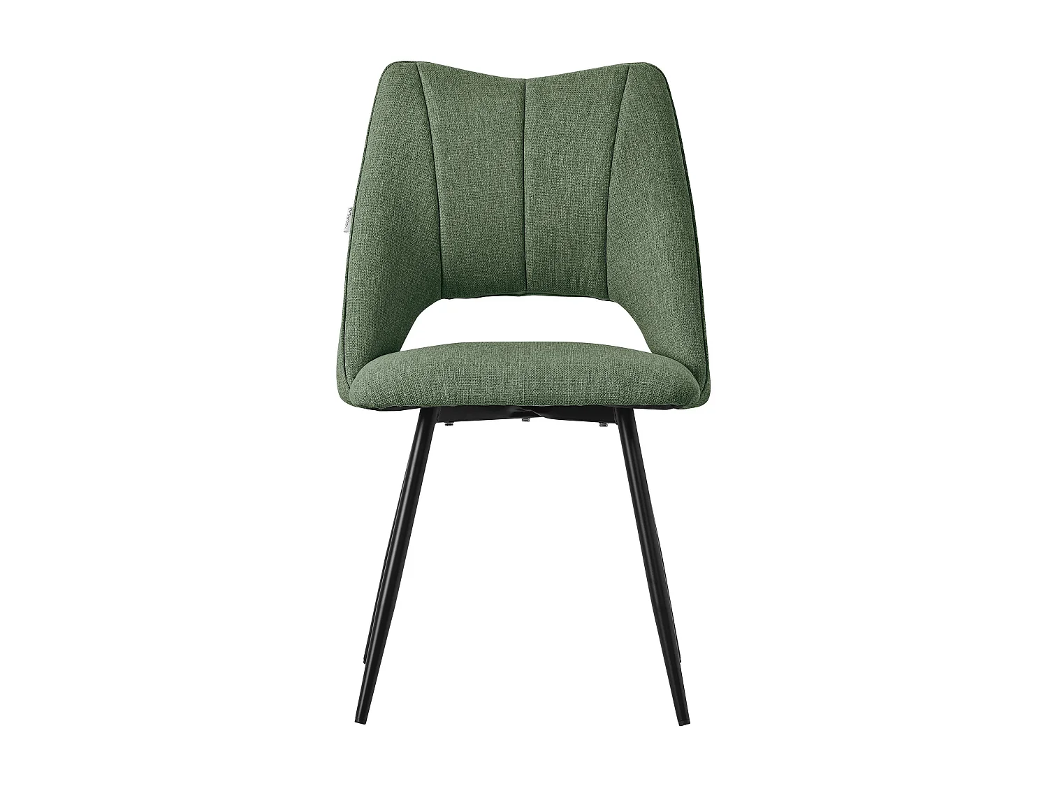 Set de 4 chaises de salle à manger Chaise de cuisine Chaise de salon Chaise rembourrée Dossier Vert