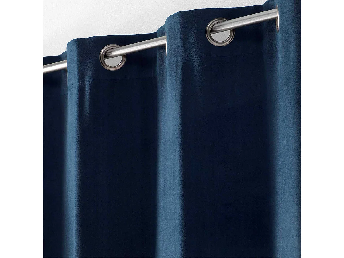 Rideau à Œillets "Sultane" 140x240cm Bleu Marine