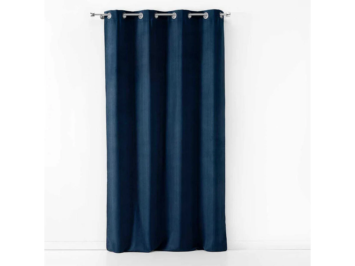 Rideau à Œillets "Sultane" 140x240cm Bleu Marine