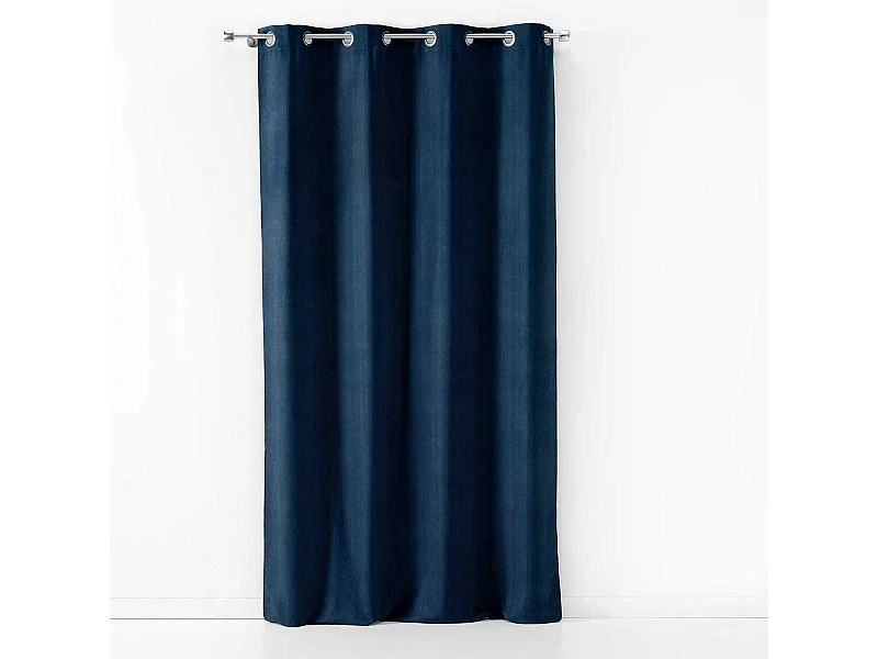 Rideau à Œillets "Sultane" 140x240cm Bleu Marine